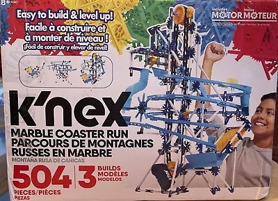 K'NEX Marble Coaster Run W Motor 504 Pcs 8+ Marble Maze Game Building Set Used • $40