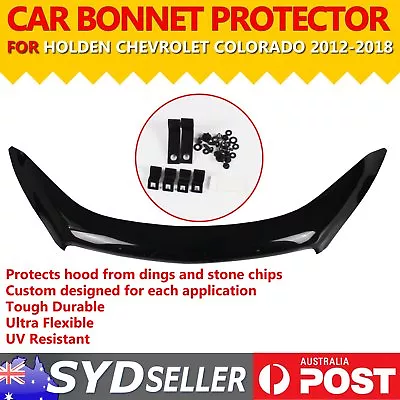 $124.99 • Buy Auto Bonnet Protector Tinted Hood Shield Compatible For Holden Colorado 2012-18