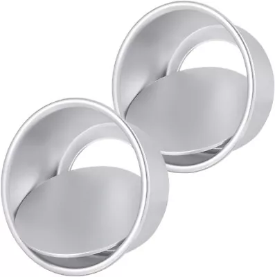 2 Pack 6 Inch Cake Tin Round Deep Baking Tin With Loose Base Small Round Cake • £9.90