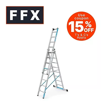 Zarges 41578 Skymaster Plus X Combination Ladder 3-Part 3 X 8 Rungs • £524.95