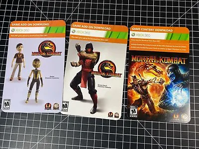 Xbox 360 Mortal Kombat  Codes  Ermac Classic Costume Scorpion Avatar Costume. • $20