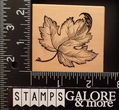 PSX Rubber Stamps F-2781 BLOWING MAPLE TREE LEAVES LEAF #T18 • $5.59