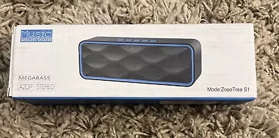 Music Mini Wireless Speaker Black Bluewore Megabass A2DP Stereo Portable  • $14.24