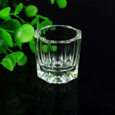 1PC Crystal Glass Acrylic Powder Liquid Nail Cup Dish Equipment Nail Art Tools • $3.70