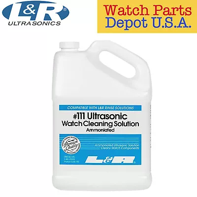 Genuine L&R Watch Cleaning  Ultrasonic Solution #111 -  128 Oz / 1 Gallon - NEW! • $52