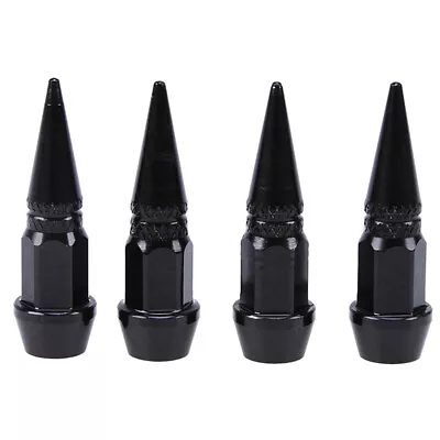 4Pcs  Aluminum Spike Wheel Tire Tyre Valve Stem Car Truck Air Caps Covers Black • $7.82