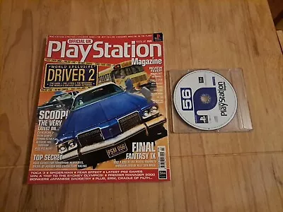 Official UK Playstation Magazine March 2000 Issue 56 With Demo Disc • £3