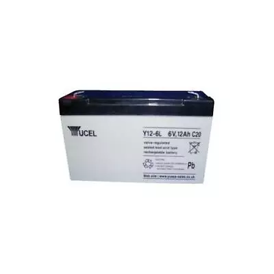 Y12-6L Yuasa Battery  Lead Acid 6V 12Ah  Yucel • £29.59