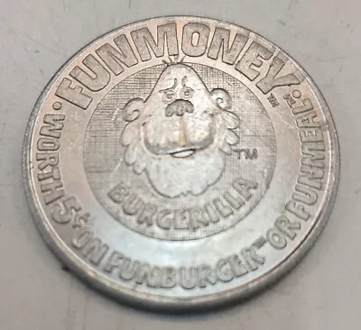 Burger Chef Funmoney Funburger Funmeal 1.25” Aluminum Burgerilla Token Coin VTG • $3