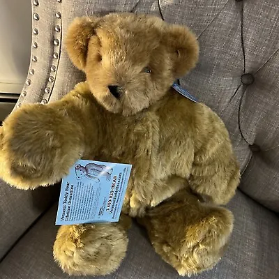 Vermont Teddy Bear Birthday Suit Bear With Tags 16” Jointed Plush • $68.95