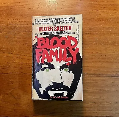 Blood Family By William Zamora 1976 Vintage Paperback Book Charles Manson • $30