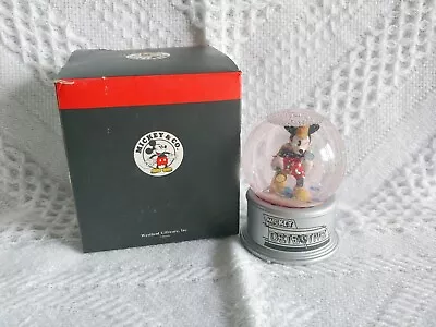 WDW Disney Detective Mickey Water Snow Globe 4  Westland Gifts In Box • $20