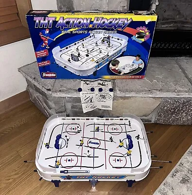 Vintage Franklin THT Action Hockey 100% Complete Tabletop Rod Game 28x17x4” Box • $79.96