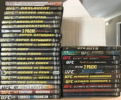 Lot Of 32 UFC Ultimate Fighting Championship MMA DVD • $99.99