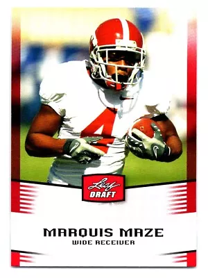 2012 Leaf Draft Marquis Maze Rookie Alabama Crimson Tide #32 • $1.99