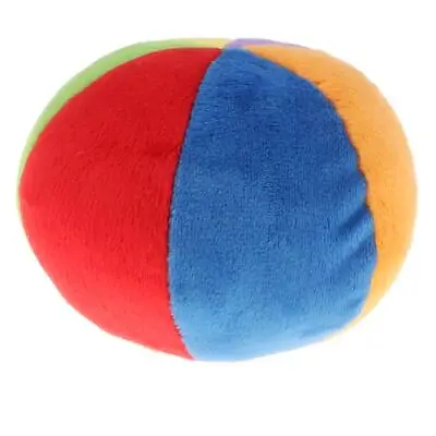 4 Inch Colorful Soft Plush Stuffed Rattles Ball For Infant Baby • £6.79