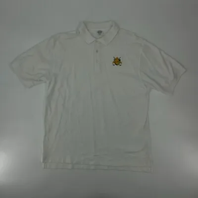 Malibu Polo Shirt Mens Large White Maui Hawaii Golf Rugby Casual Cotton * • $4.99