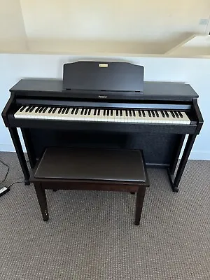 Roland HP504 Rosewood Digital Piano And Premium Storage Bench • $950