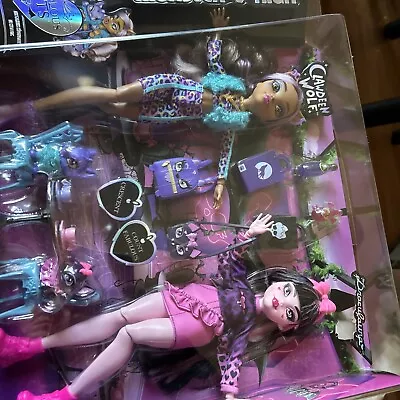 NEW Monster High Faboolous Pets Draculaura & Clawdeen Wolf Fashion Dolls & Pets • $48