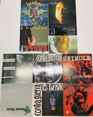 5 Punk Rock Metal Posters Art Wall 1990s-2000s 7  Record 45rpm Sleeve Unfolded • $14.99