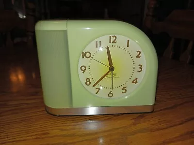 Green Retro Westclox Big Ben Moonbeam Glowing Alarm Clock 1950 Vintage Replica • $52.99