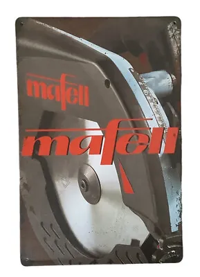 🛠️ “MAFELL” Power Tool Mancave Tin Decor Sign • Garage Auto Repair Shop Plaque • $11