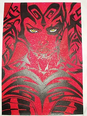 Paper Painting Star Wars Darth Talon Serious Red Art 16x12 Inch Acrylic • $63.99