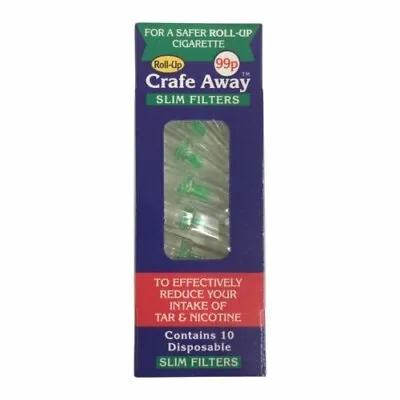 Crafe Away Slim Roll Up Smoking Filters • £4.50