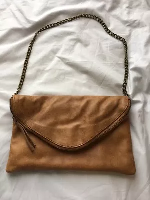 J Crew Tan Leather Purse • $35