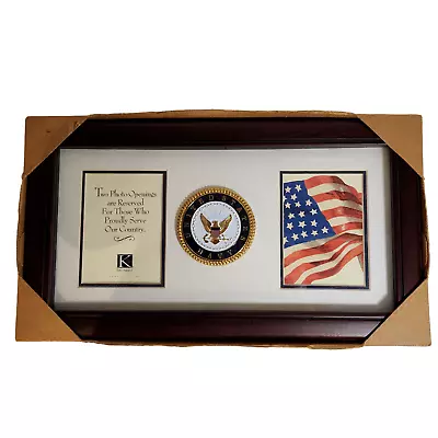 New Old Stock K And Company United States Navy Double 4 X 6 Photo Picture Frame • $35.09