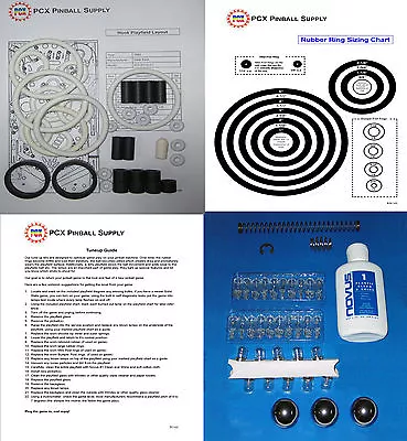 1992 Data East Hook Pinball Tune-up Kit - Includes Rubber Ring Kit • $44.45