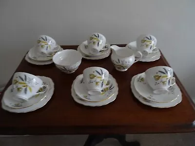 Ridgeway Potteries Colclough Starburst/stardust 20 Piece Tea Set • £19.85