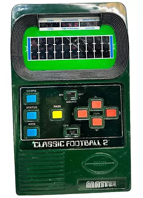 Vintage Mattel 2002 Classic Football 2 Handheld Electronic Game Works • $39.36