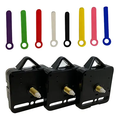 Replacement Silent Supersweep Quartz Clock Movement Mechanism With Plastic Hands • £54.99