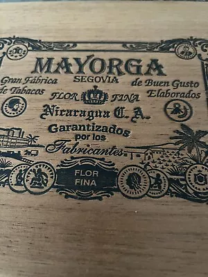 Habana 2000 Mayorga Wooden Empty Cigar Box  8” X 8” X 2” • $5.50