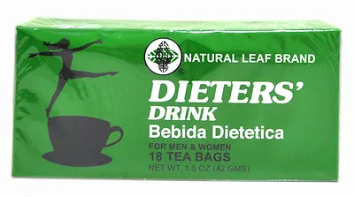 £24.80 • Buy 5 BOXES OF Dieters' Drink Bebida Dietetica Natural Leaf Brand 90 Tea Bag