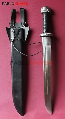 22  Hand Forged Carbon Steel Hunting Viking  Pirate Short Sword Dagger Iron • $139