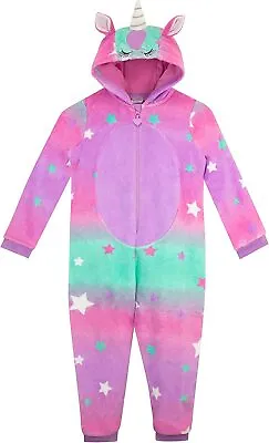 £21.91 • Buy Harry Bear Girls Unicorn 1Onesie All In One Pyjamas Age 4-6 Years BNWT Ombre