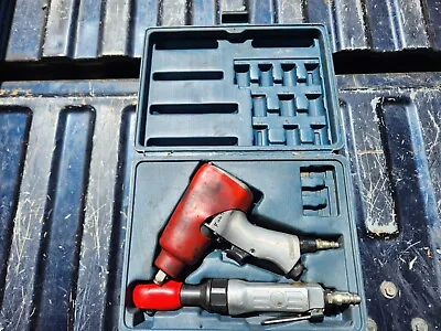 Pneumatics 3/8 Inch Air Rachet And 1/2 Inch Air Gun With Cummins Case • $50