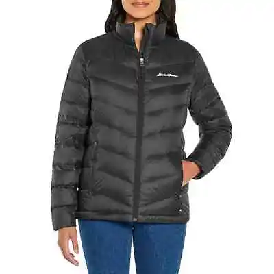 Eddie Bauer Ladies Packable Jacket Size XL Black • $28.47