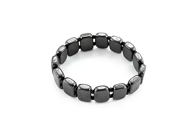 Shungite Bracelet MARS Male Broad Wrist EMF Protection Russia Karelia • $10.50