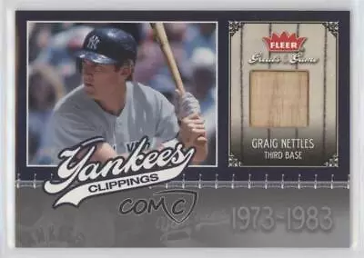2006 Fleer Greats Of The Game Yankees Clippings Memorabilia Graig Nettles • $8.59