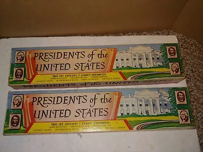 2 Vintage 50s/60s MIB Mint In Box Marx Presidents Third & Fourth Series • $25