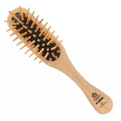 Kent MINI WOODYHOG Wood Phat Wooden Quill HAIRBRUSH Woody Hog BRUSH • £9.97