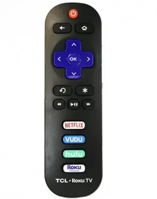 Roku TV Remote Control - Roku TCL TV Remote - Netflix Vudu Hulu Roku Buttons • $8.99