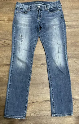 £14.67 • Buy American Eagle Outfitters Stretch Skinny Jeans Women's Size 10 REG Low Rise 33L