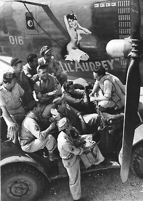 USAAF B24 Liberator Air Crew Lil' Audrey  #101 5 X 7 WWII Print  • $6.99