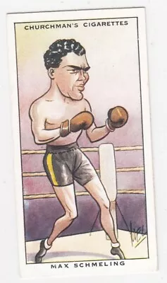 MAX SCHMELING 1931 Churchman Sporting Celebrities #14 Boxing Card EX + • $39.95