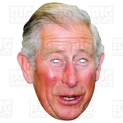£7.95 • Buy King Charles III Celebrity Card Face Mask Royal Family Queen William Harry STICK