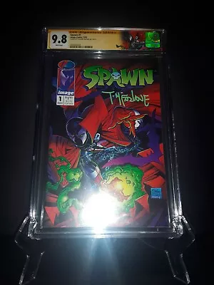 SPAWN #1 CGC 9.8 SS Signed TODD MCFARLANE White Pages New CGC Label Image Comics • $472.54